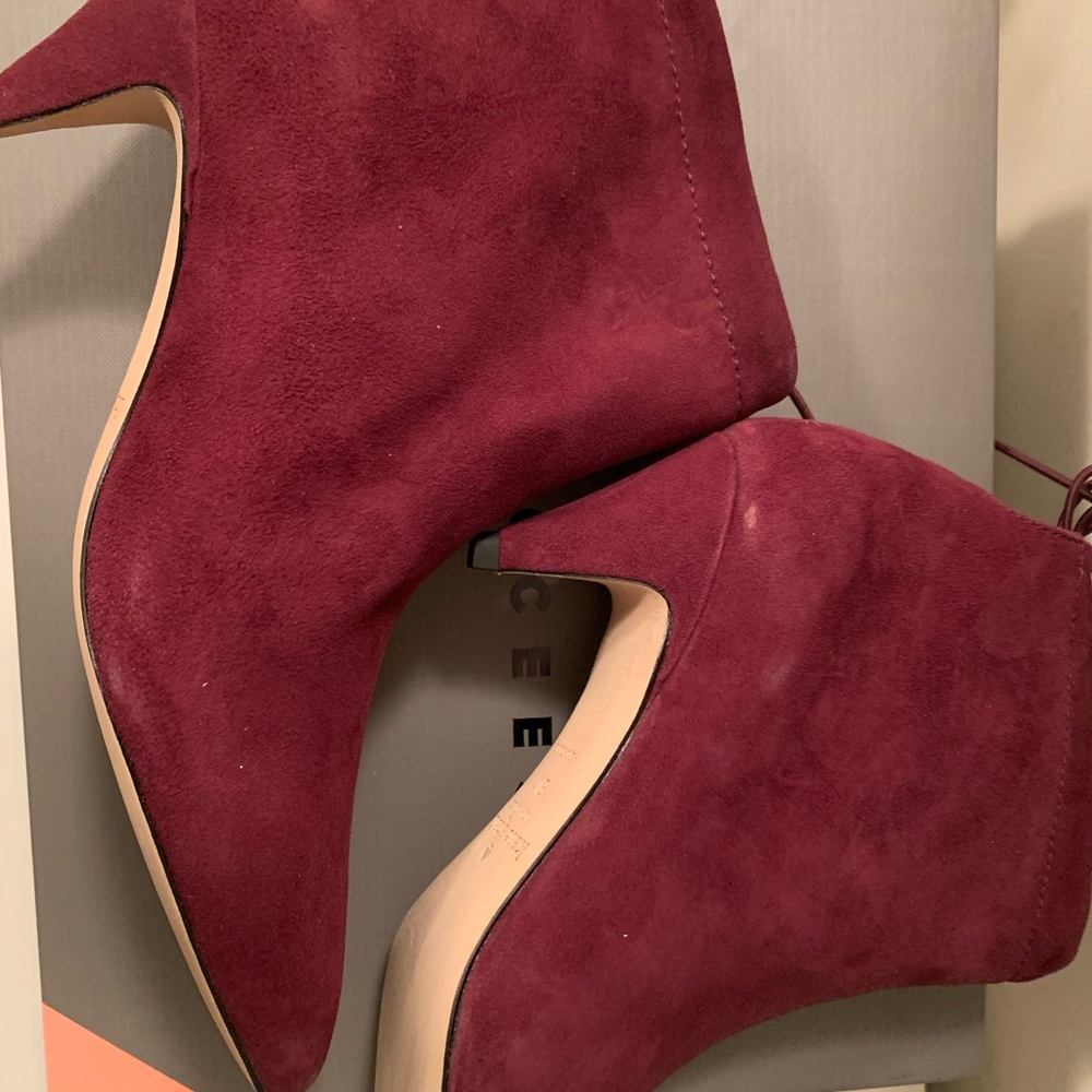 Chic KATE SPADE Maroon Ankle Booties - Picture 5 of 6